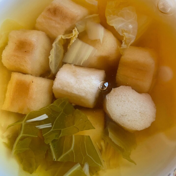 豆腐と小松菜のすまし汁